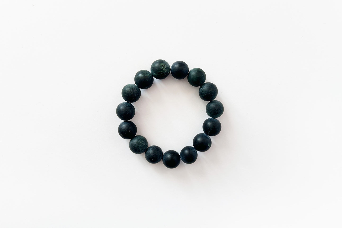 Black jade bead bracelet (10mm beads)