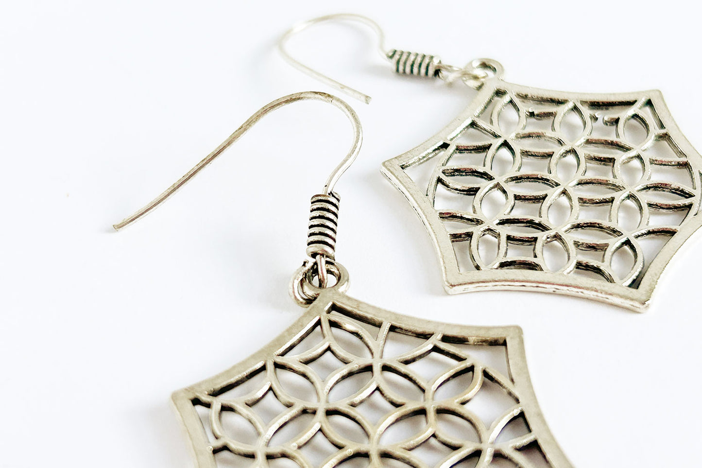 Boho geometric pendant earrings