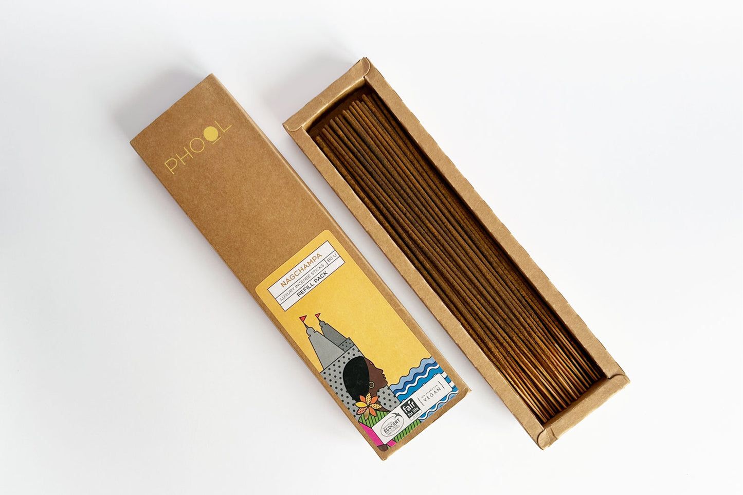 Handmade Vegan Incense Sticks from temple flowers — Nagchampa 80pc