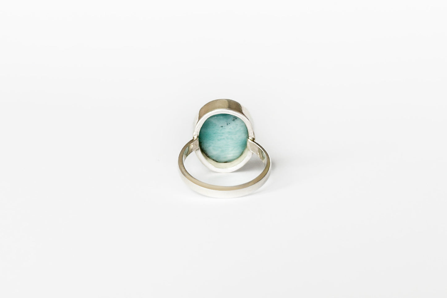 Larimar Serenity Stone Sterling Silver Ring