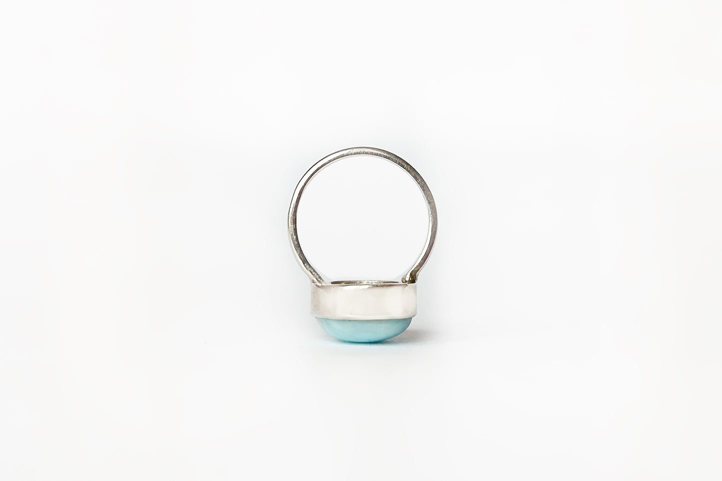 Larimar Serenity Stone Sterling Silver Ring