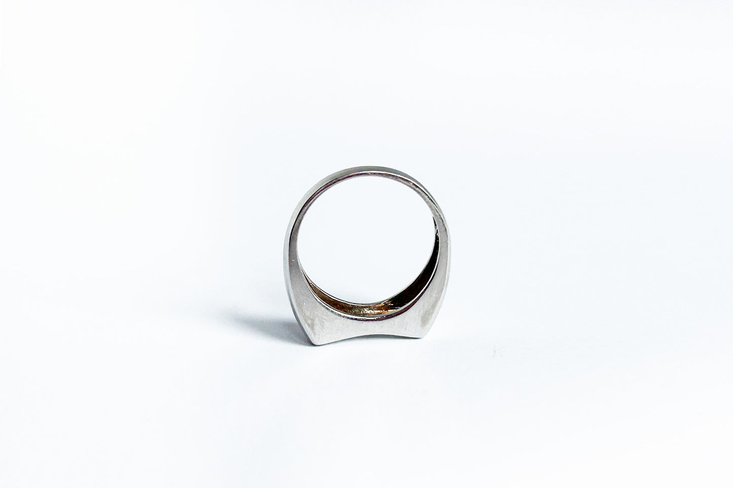 Opal stone sterling silver ring wave