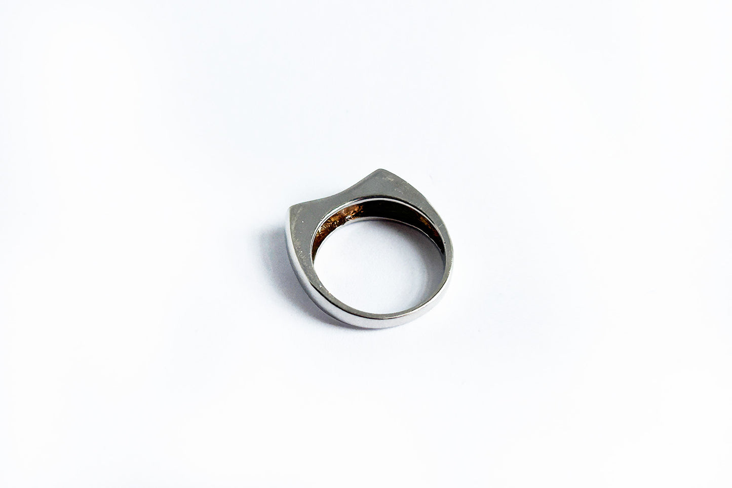 Opal stone sterling silver ring wave